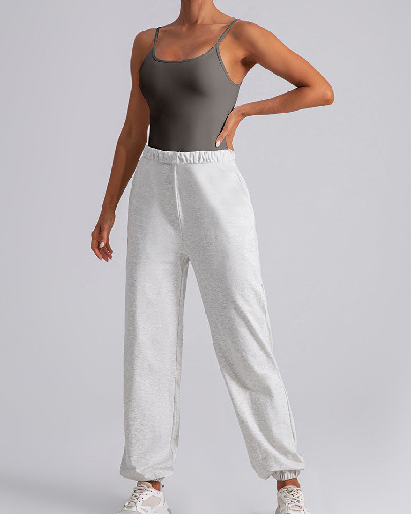 Damen Nacktes Gefühl Einteiliger Tanga Bodysuit Camisole Fitness Body Shaper