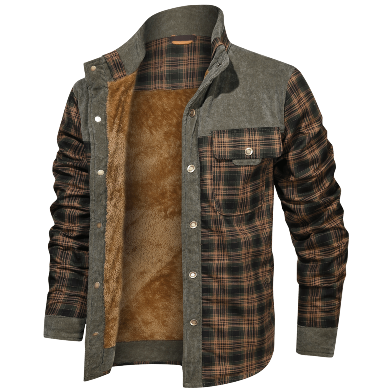 Manfred | Warm gestreifte Flanelljacke