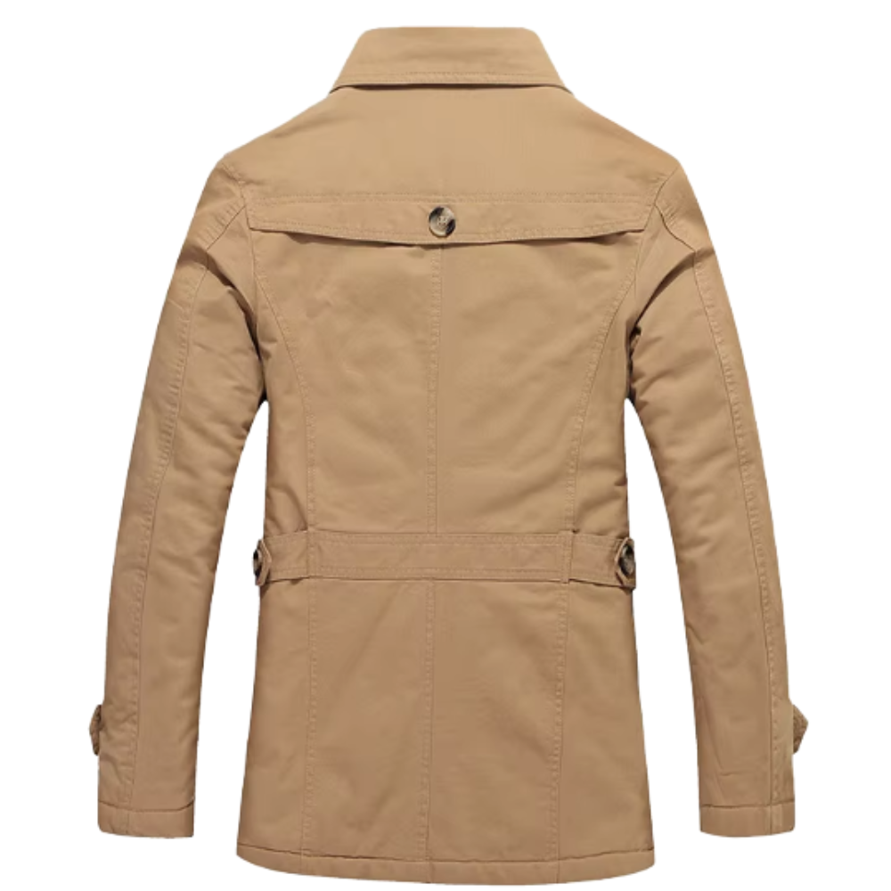 Eleganter Gepolsterter Trenchcoat