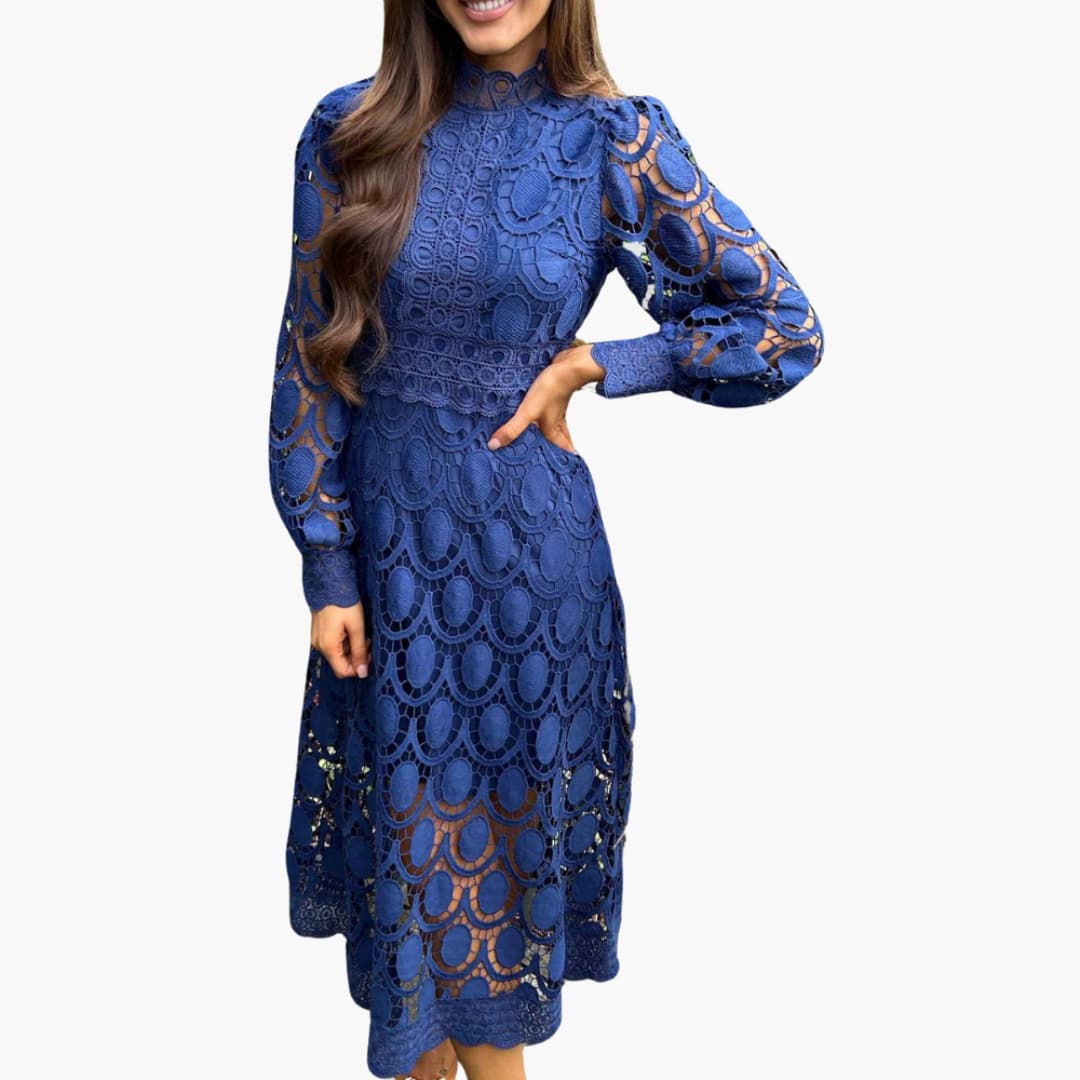 Nora | Kleid mit Spitze und hoher Taille