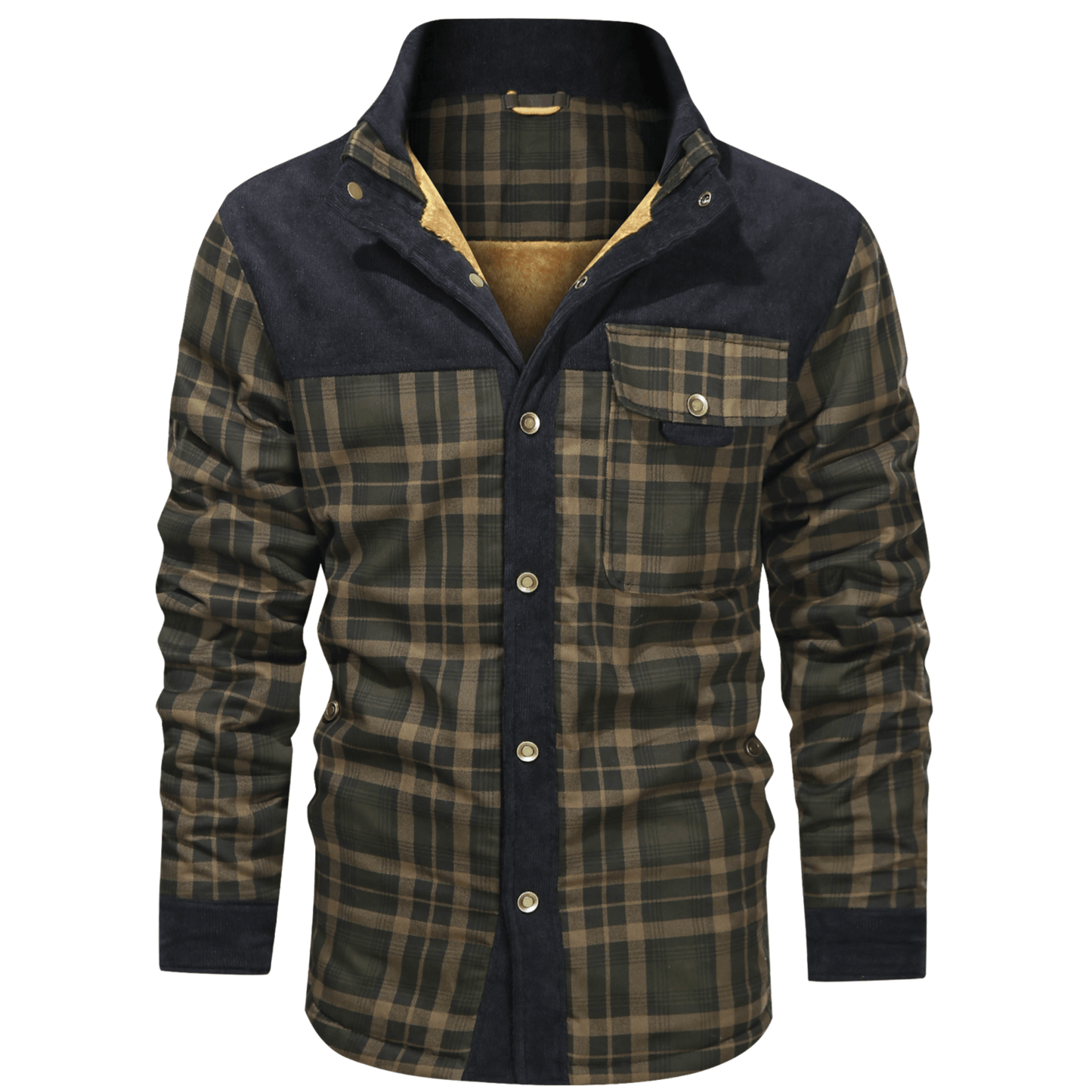Manfred | Warm gestreifte Flanelljacke