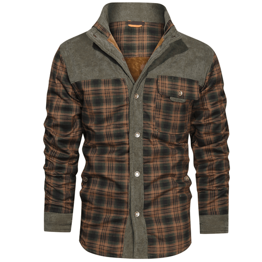 Manfred | Warm gestreifte Flanelljacke