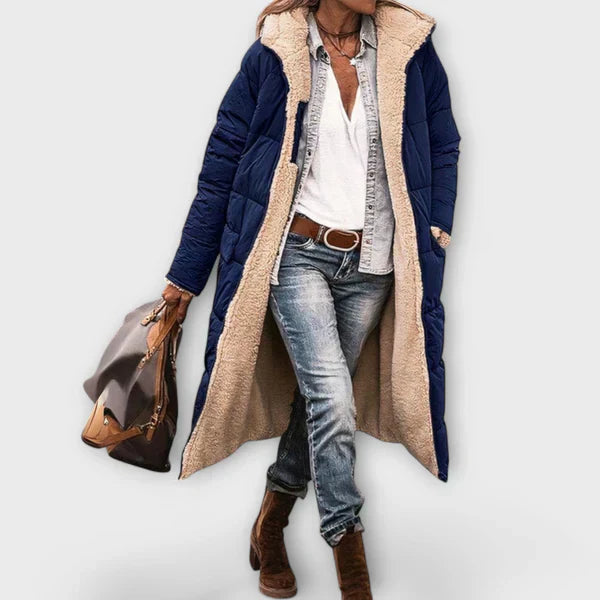 Kora - Gemütlicher Fellgefütterter Mantel