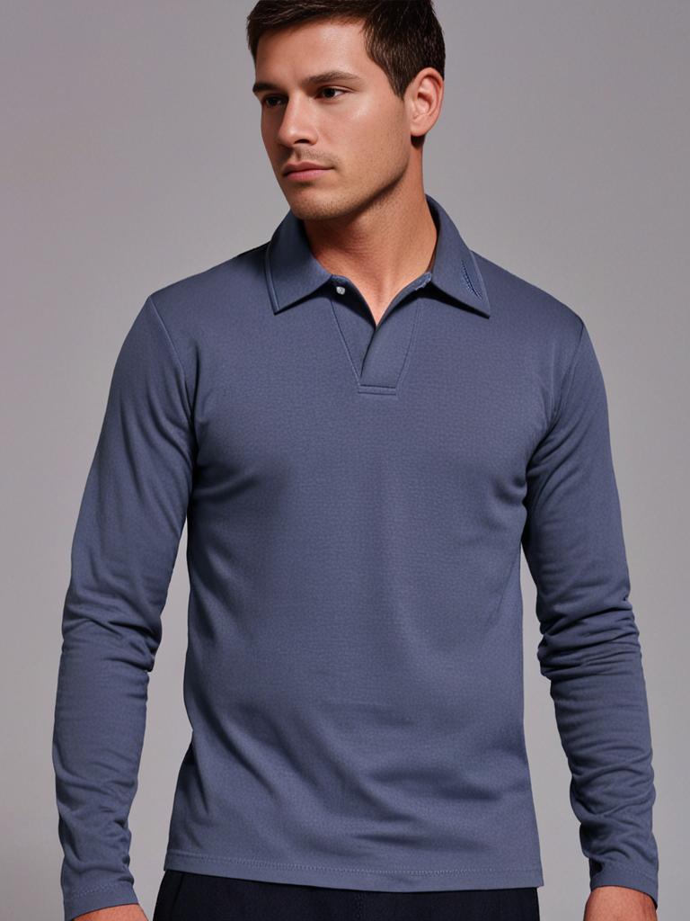 Vittorio | Leichtes Langarm-Polo