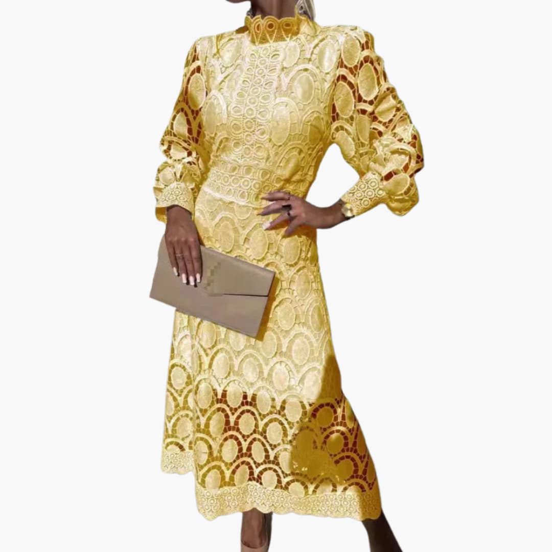 Nora | Kleid mit Spitze und hoher Taille