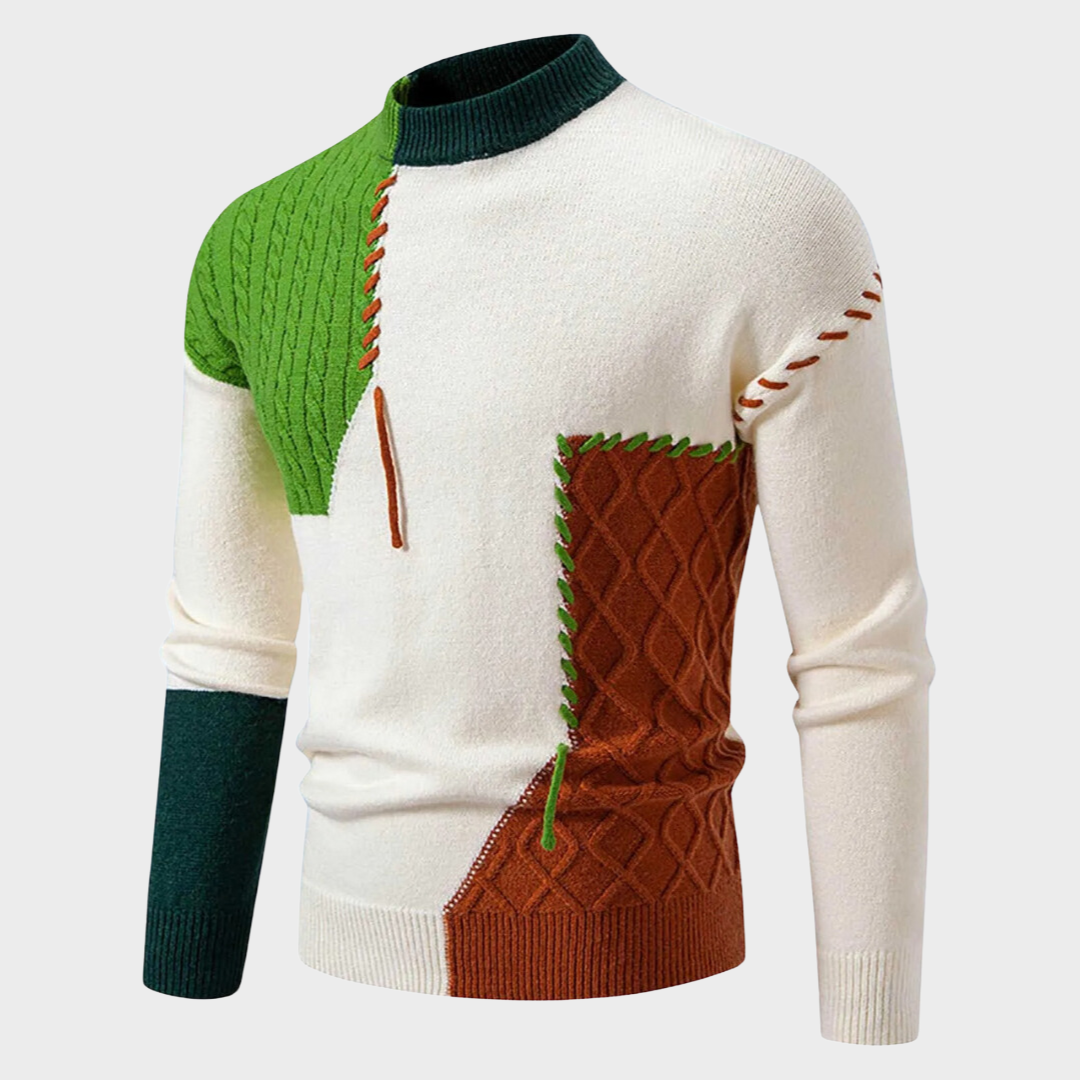 Ian - Eleganter Blockpulli