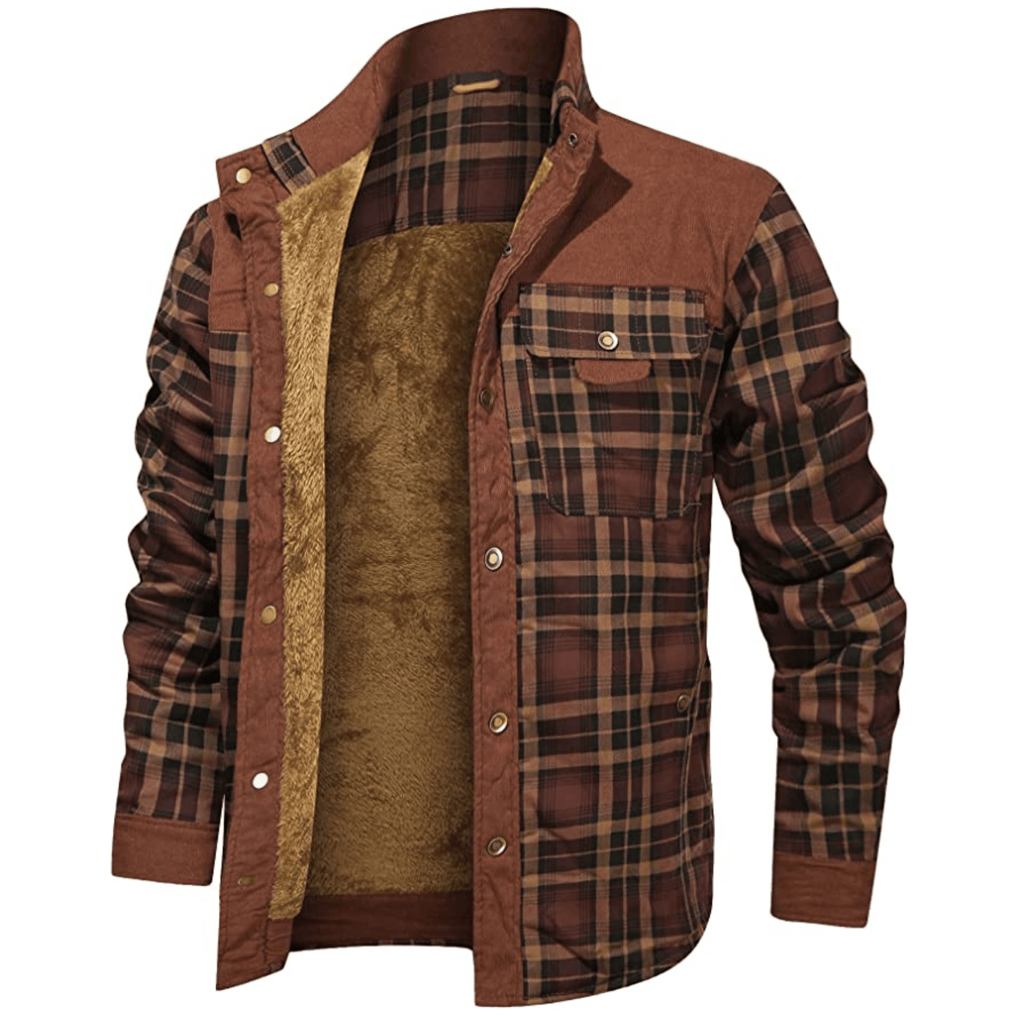 Manfred | Warm gestreifte Flanelljacke