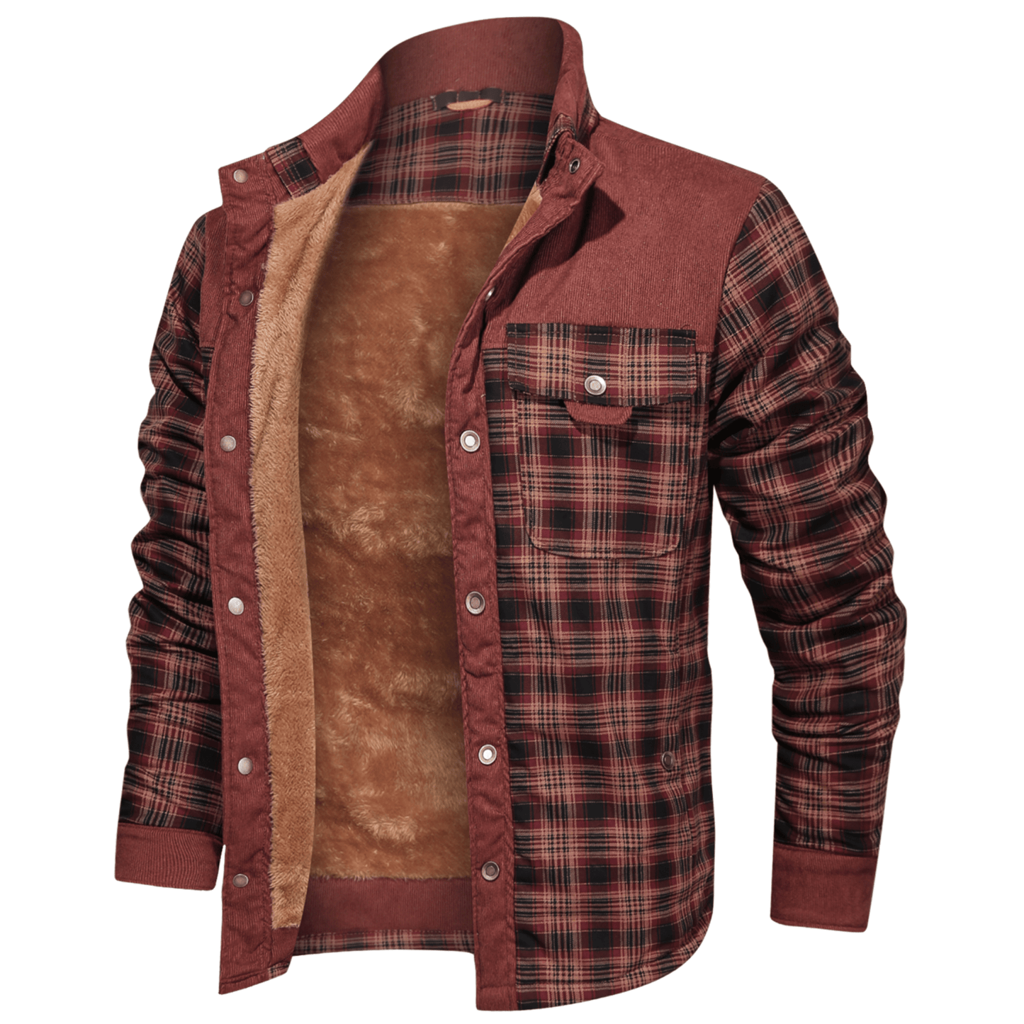 Manfred | Warm gestreifte Flanelljacke
