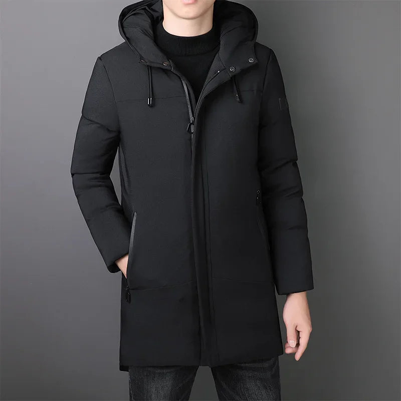 Elegante Lange Herrenjacke