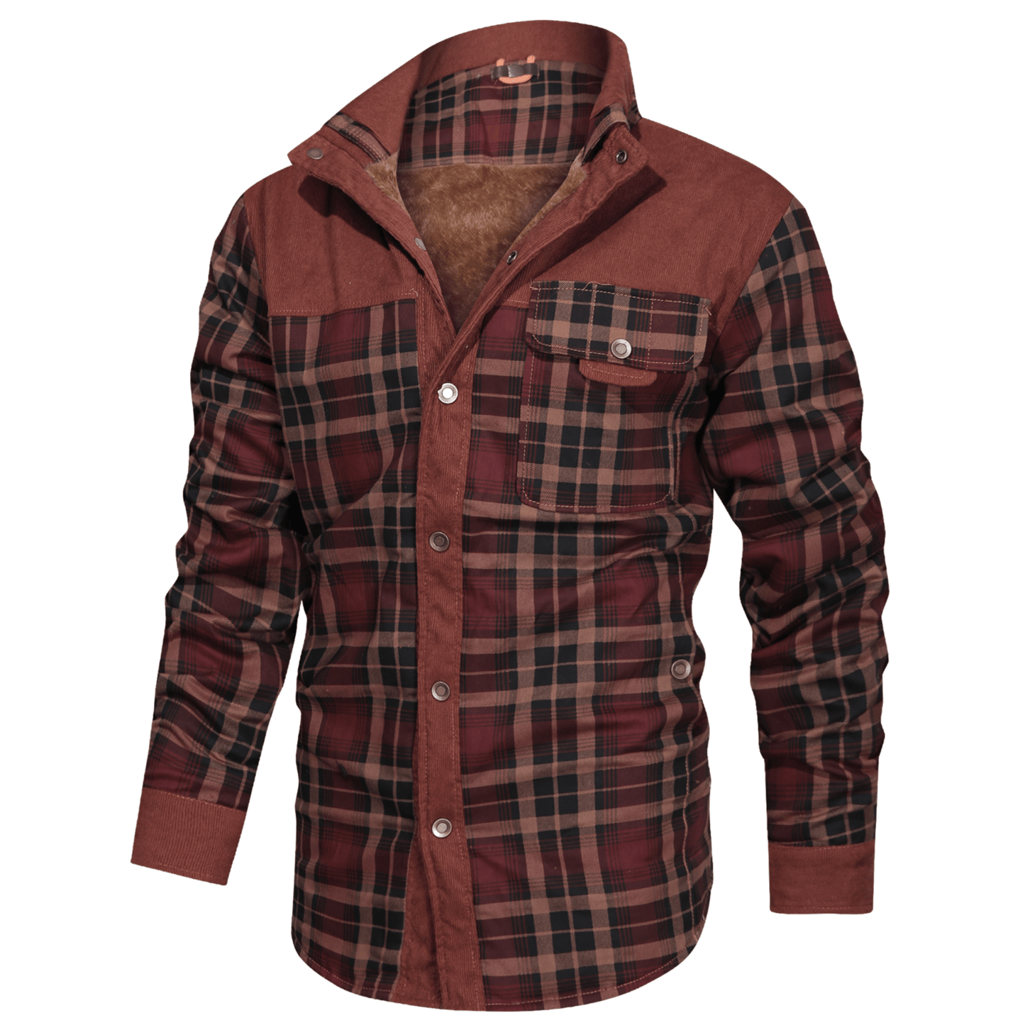 Manfred | Warm gestreifte Flanelljacke