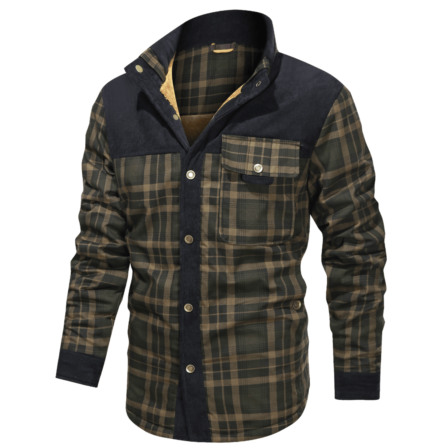 Manfred | Warm gestreifte Flanelljacke