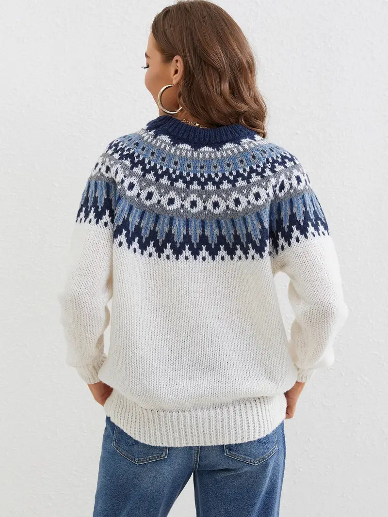 Damen modischer Strickpullover