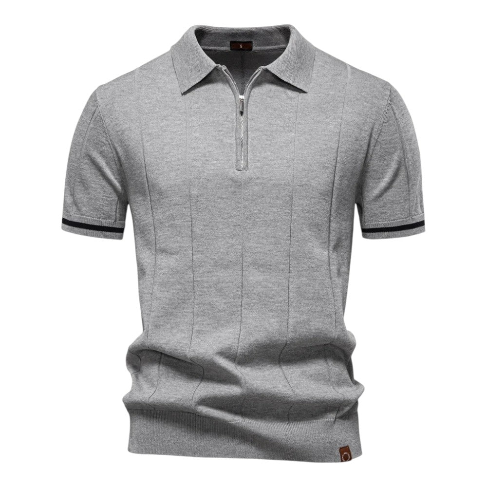 John™ | Freizeit-Polo-Shirt mit Reißverschluss im sportlichen Stil