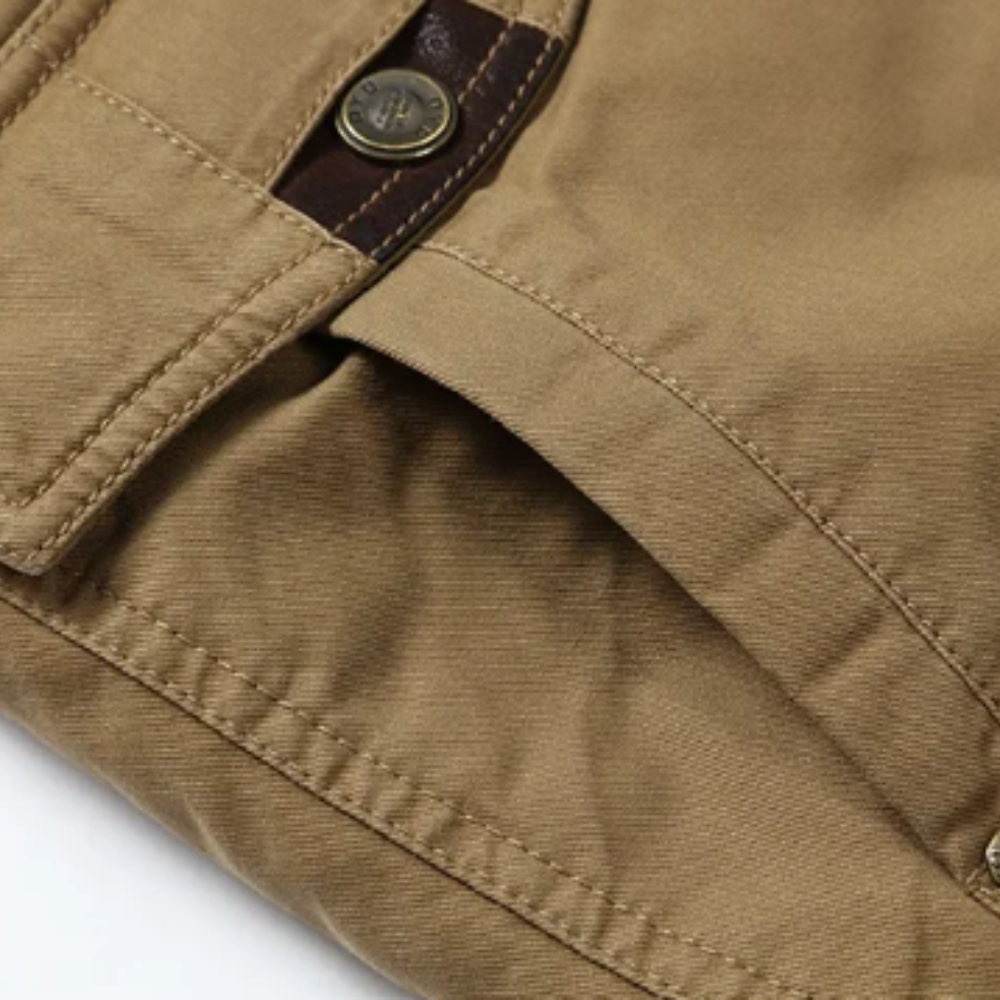 Elegante Baumwollgefütterte Winterjacke