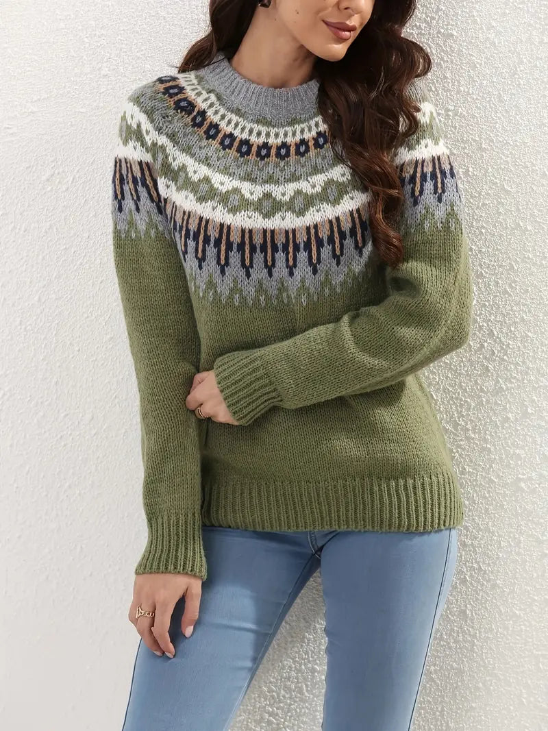 Damen modischer Strickpullover