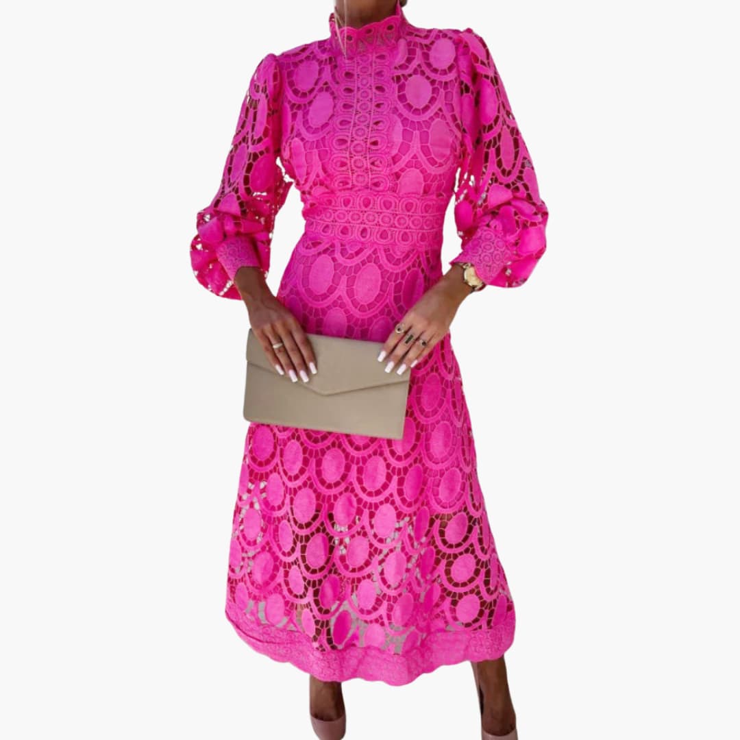 Nora | Kleid mit Spitze und hoher Taille