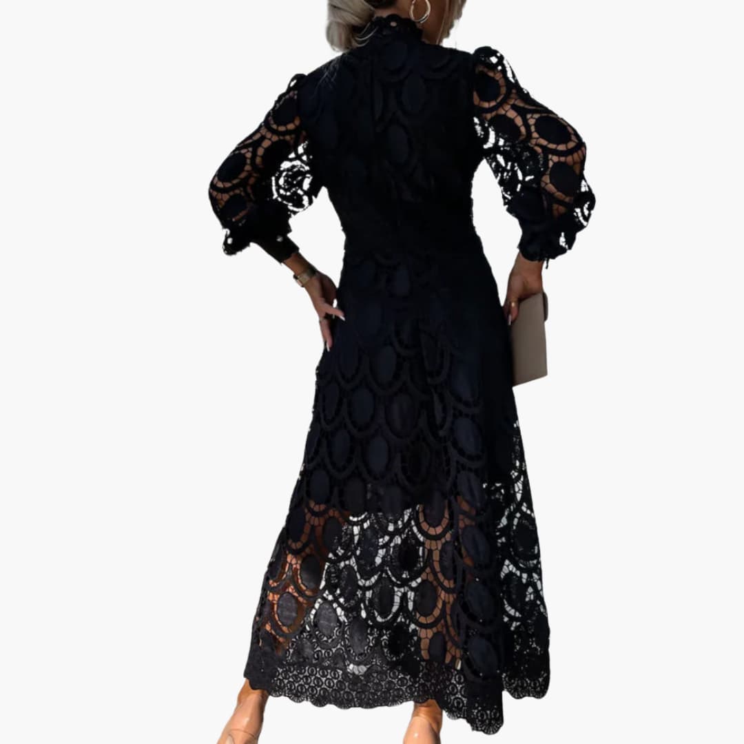 Nora | Kleid mit Spitze und hoher Taille