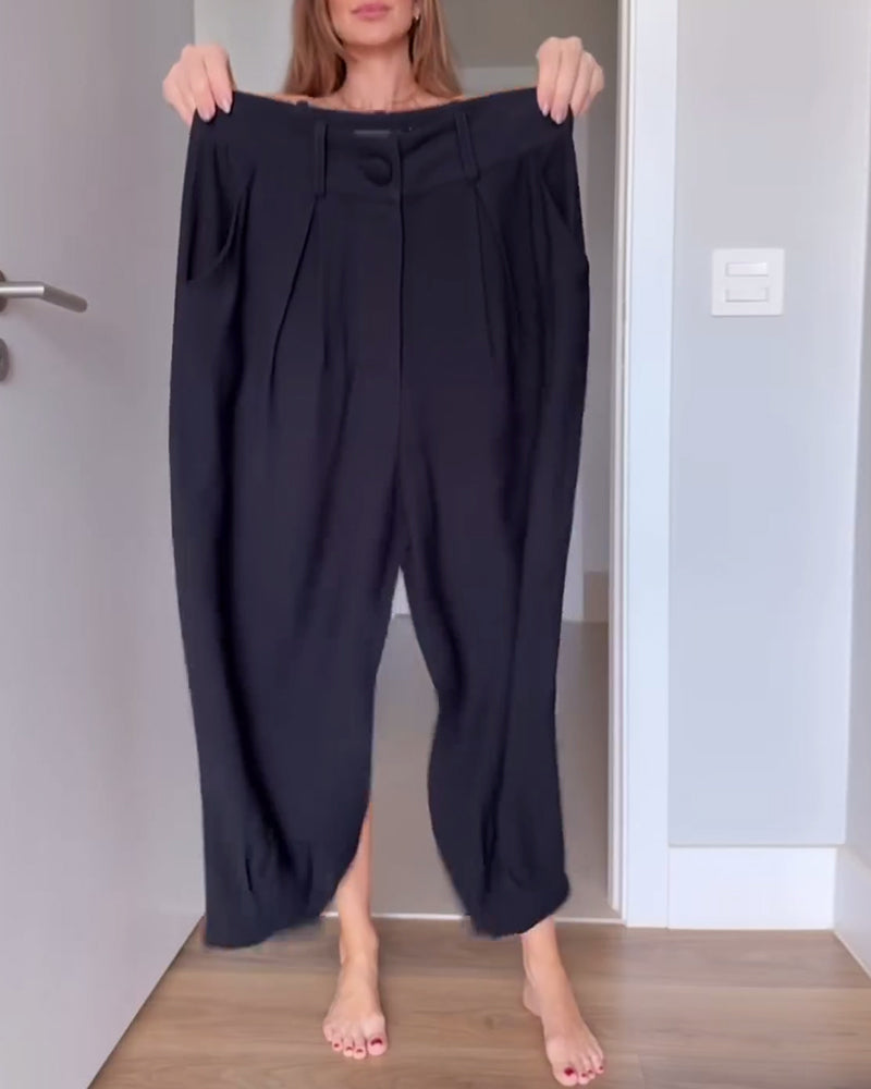 Ava | Hose lässig einfarbig