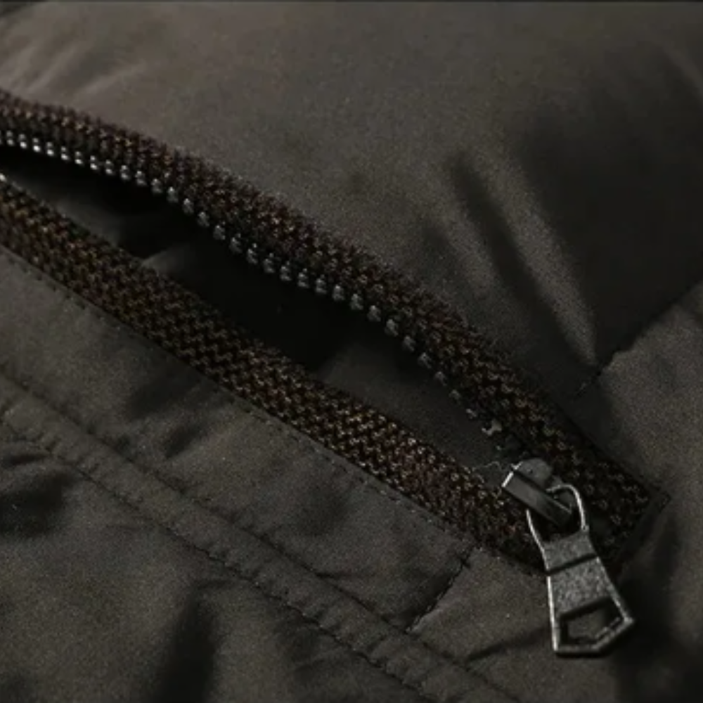 Elegante Gepolsterte Fleece Winterjacke