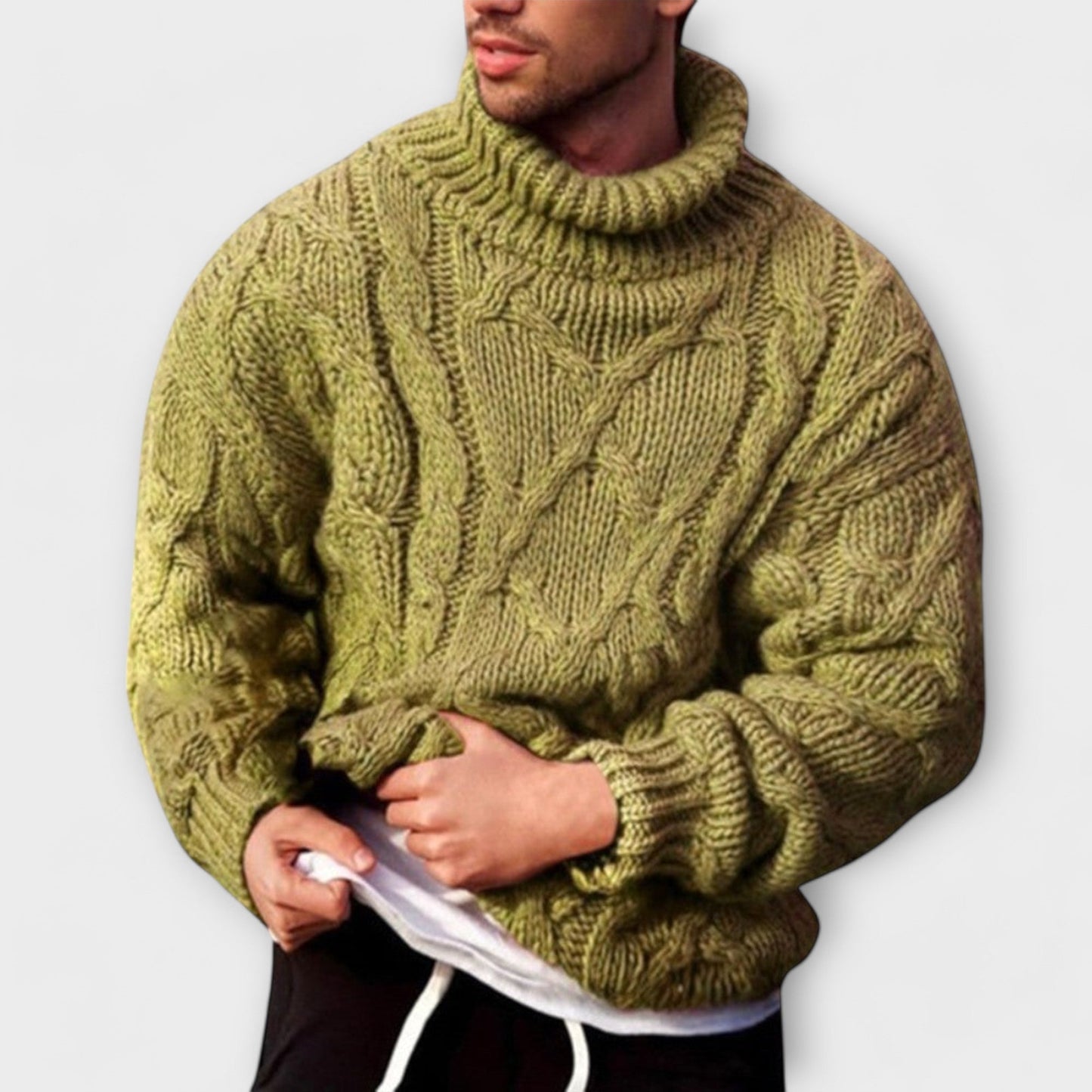 Victor - Eleganter Pullover mit Stehkragen für den Winter