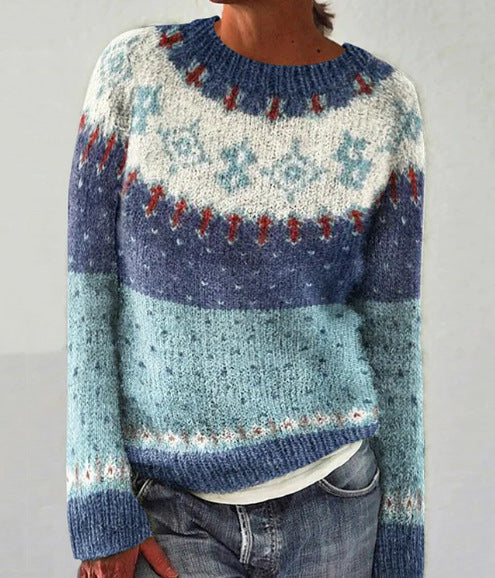 Damen Island Jacquard Pullover