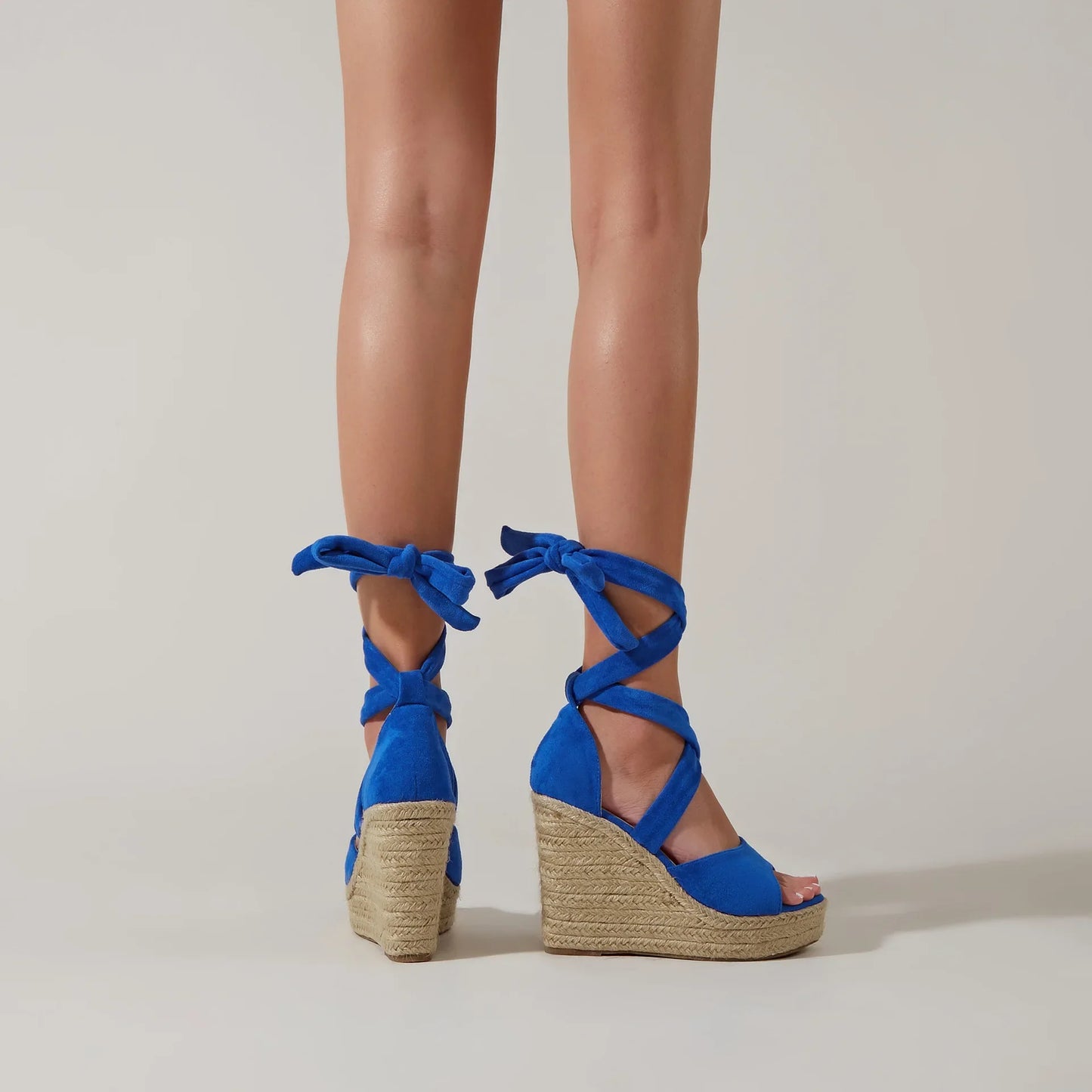 Calista Knöchel-Wickel-Espadrille-Wedges