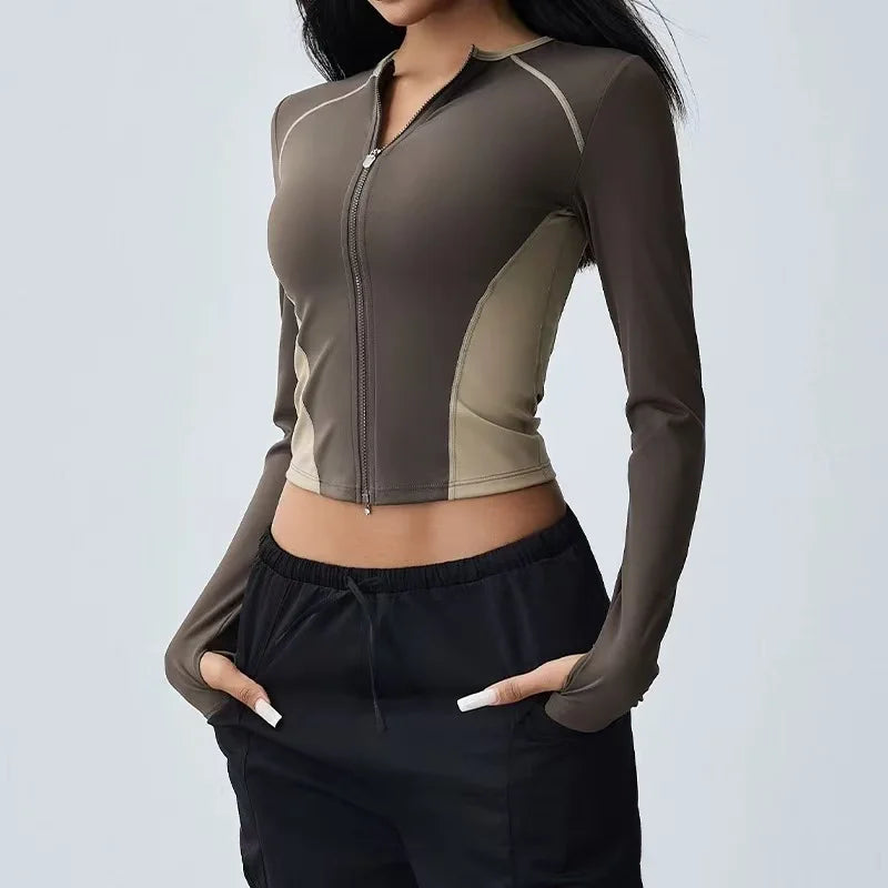 Serene | Yoga-Top mit Reißverschluss