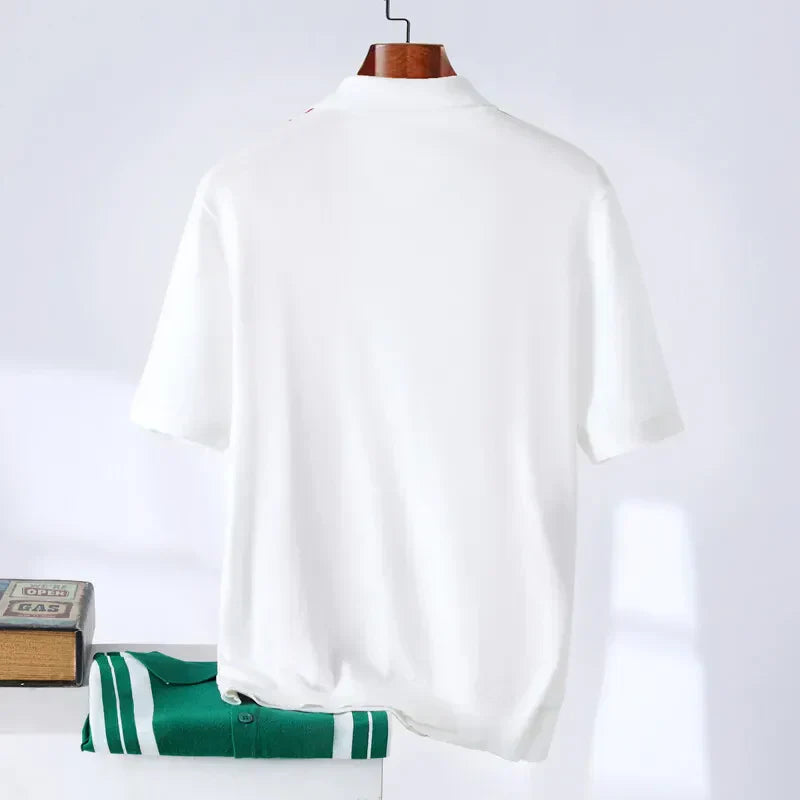 Polo California Med Streifen aus Baumwolle