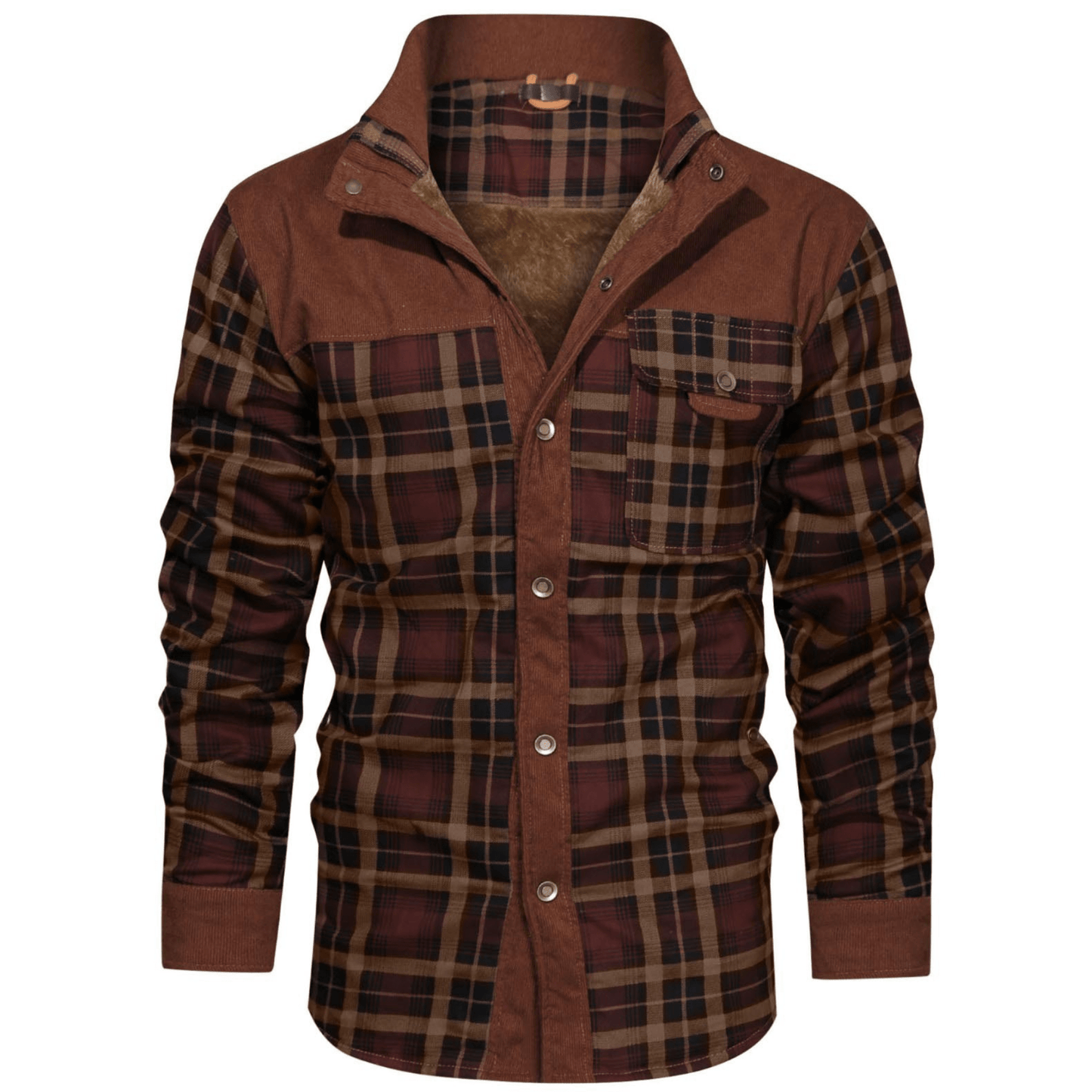 Manfred | Warm gestreifte Flanelljacke