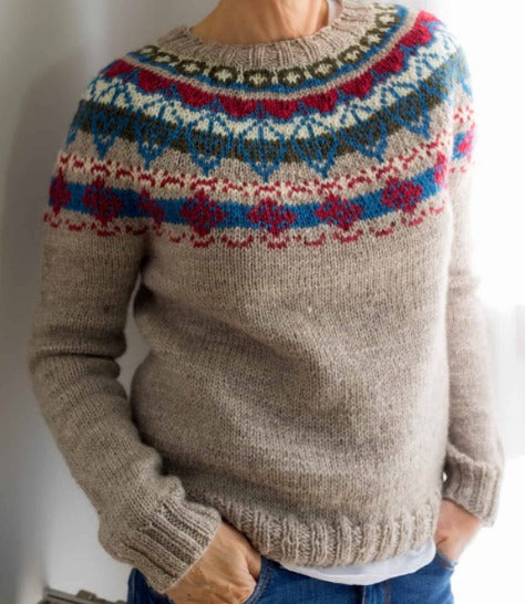 Viola Weihnachtsstrickpullover – Weiches Strick für festliche Zusammenkünfte und gemütliche Winterstile