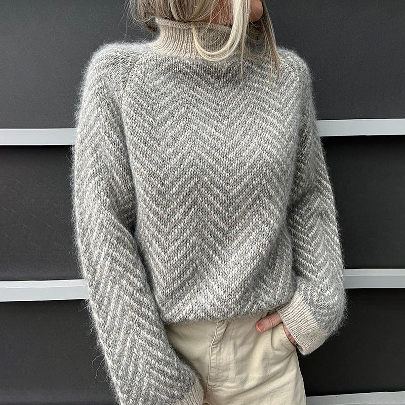 Damen Oversized Strickpullover
