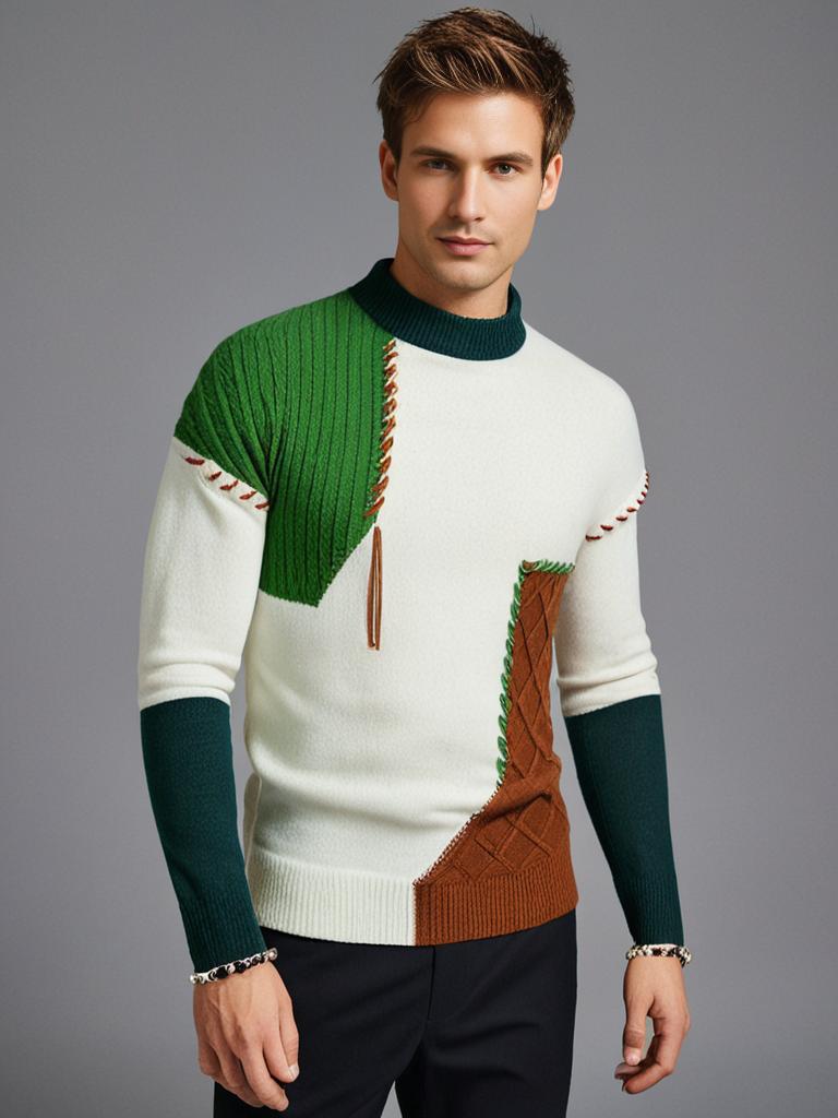 Ian - Eleganter Blockpulli