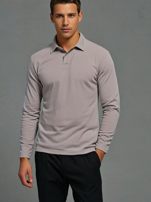 Vittorio | Leichtes Langarm-Polo