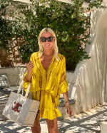 ADALYN I V-AUSSCHNITT MINI SOMMERKLEID