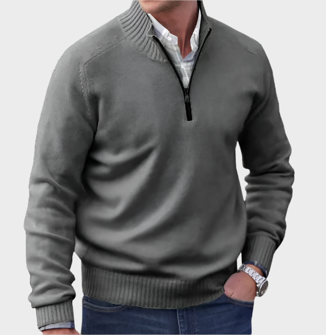 Malik - Eleganter Pullover mit Reißverschluss