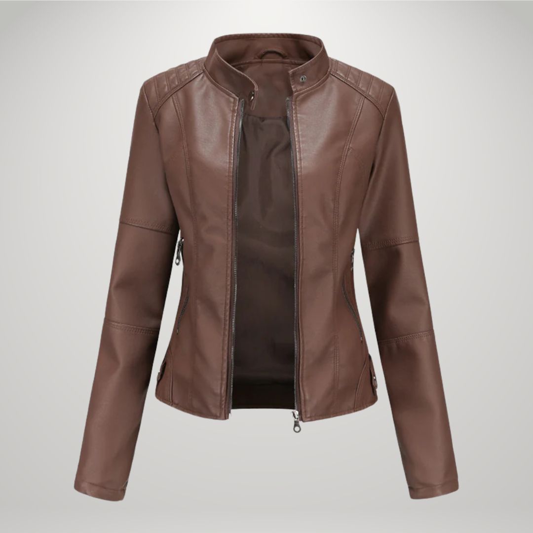 Elodie - Kunstleder Bikerjacke