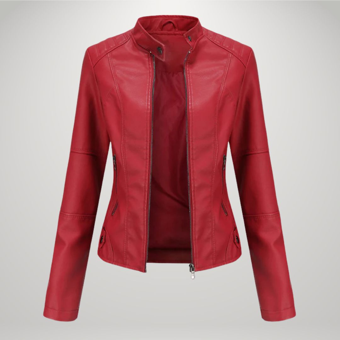 Elodie - Kunstleder Bikerjacke