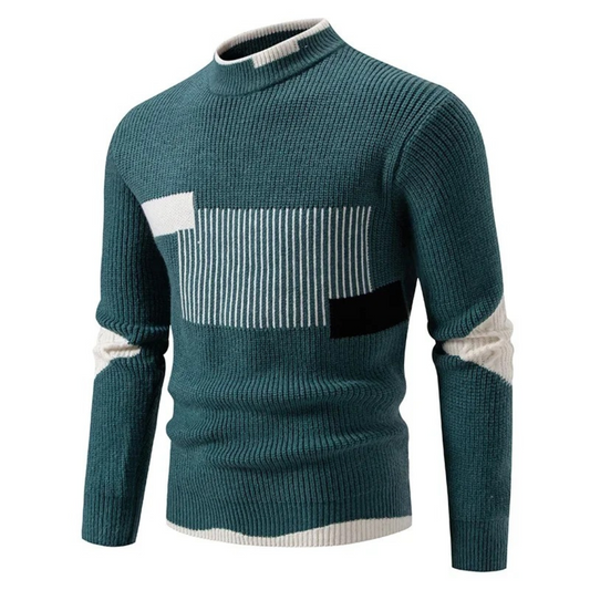 Liam - Eleganter Geometrischer Pullover