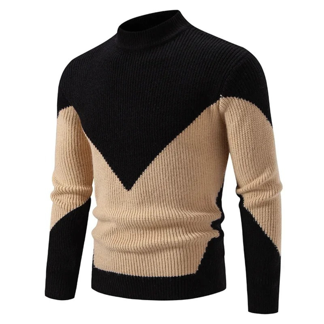Liam - Eleganter Geometrischer Pullover
