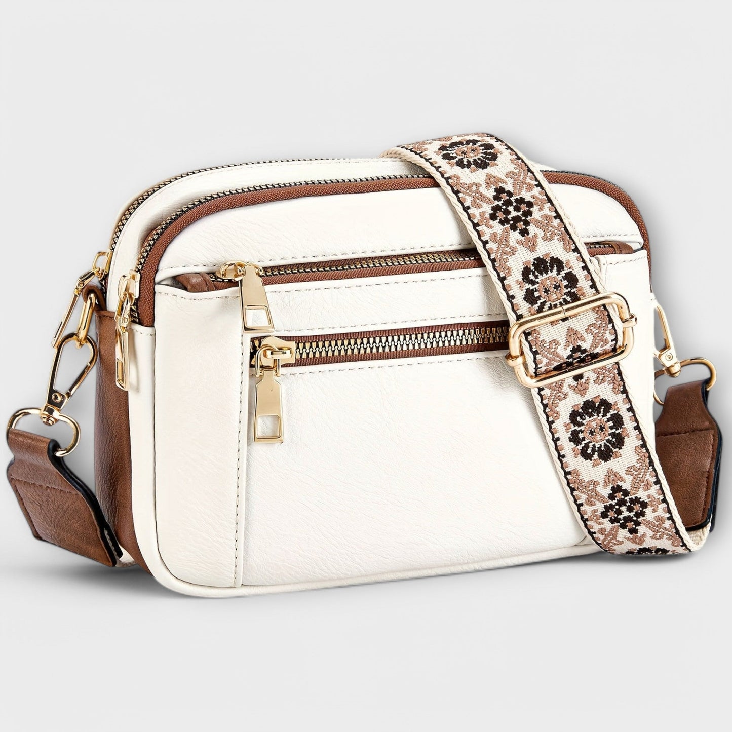 Vegane Leder Crossbody-Tasche