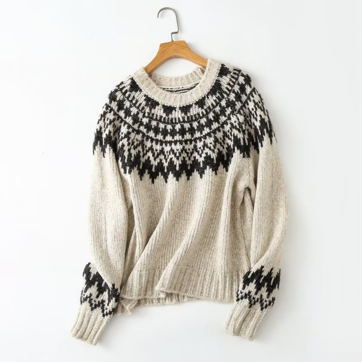 Warme Schwere Strickwolle Pullover