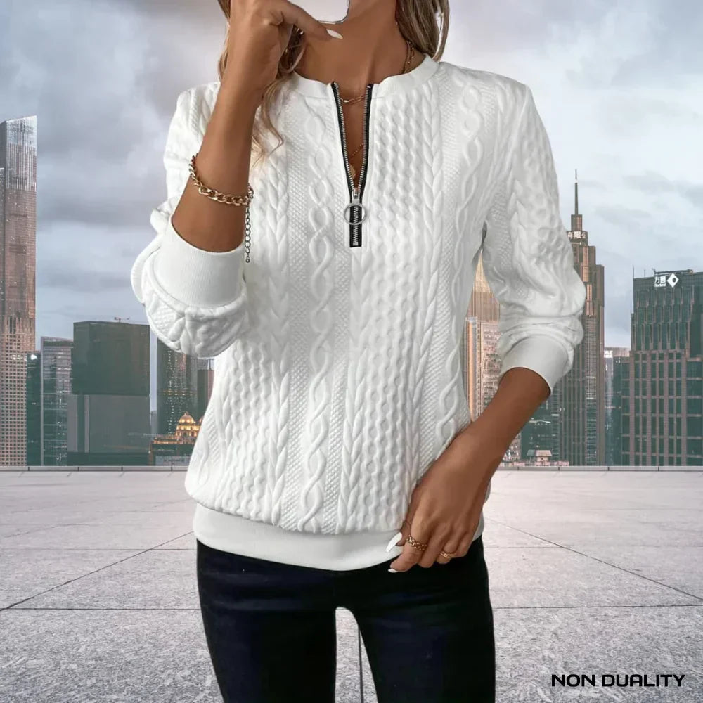 Nicht-dualistische Sweatshirt mit Reißverschluss