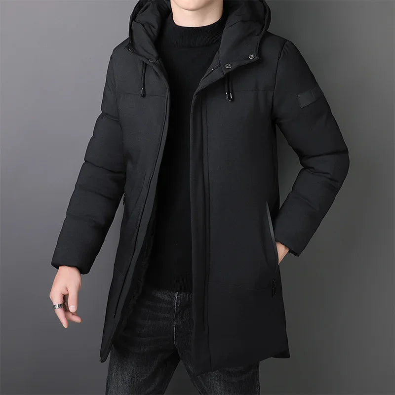 Elegante Lange Herrenjacke