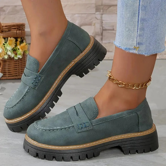 Chaye - Matte britische Stil Schuhe