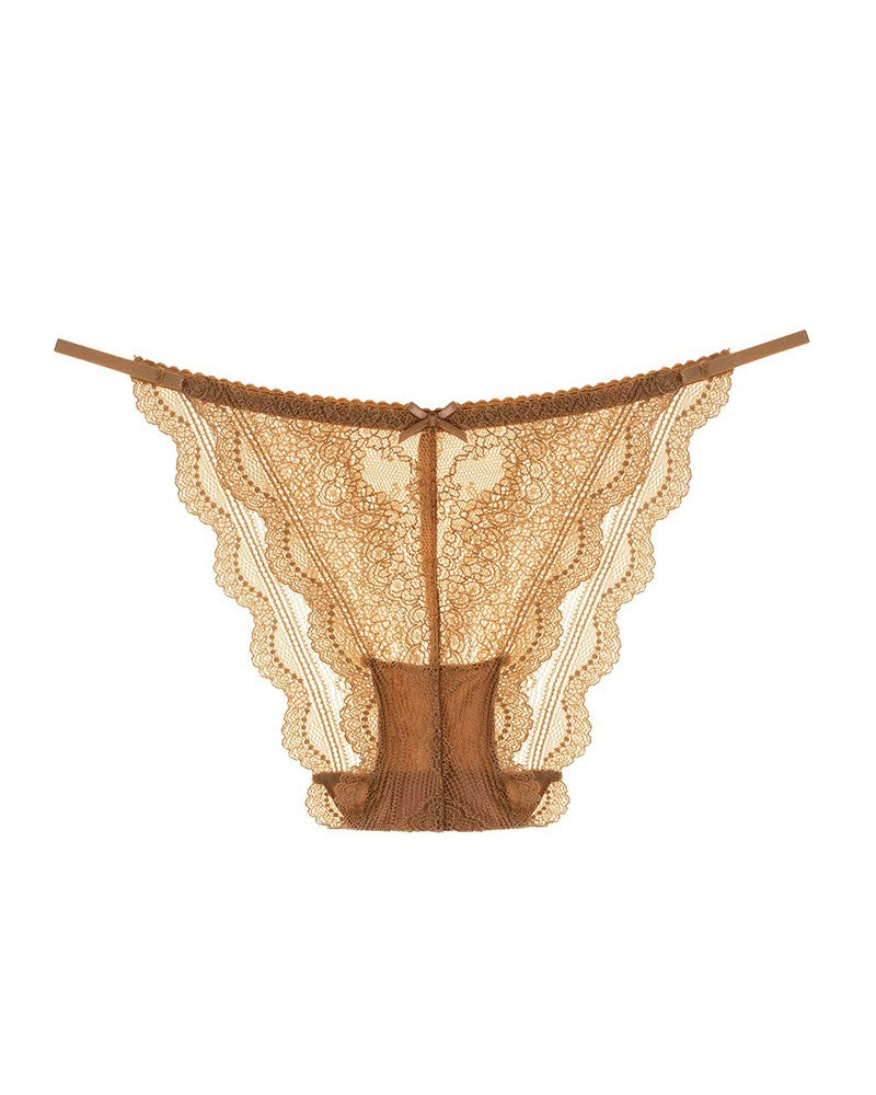 Sexy Dünne Träger Atmungsaktive Slips Bequeme Spitze Unterwäsche