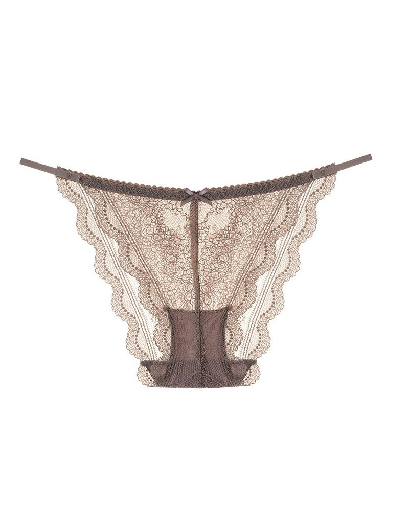 Sexy Dünne Träger Atmungsaktive Slips Bequeme Spitze Unterwäsche