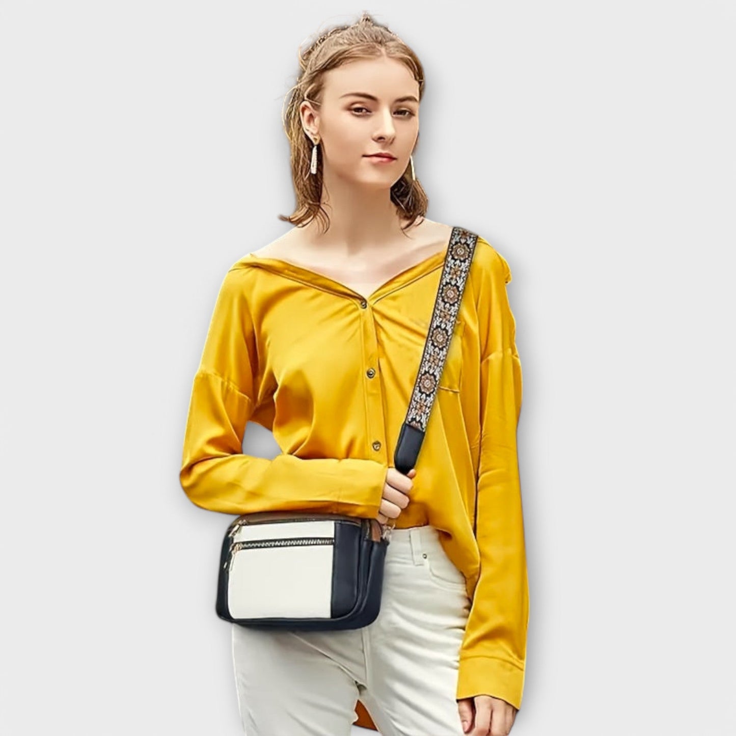 Vegane Leder Crossbody-Tasche