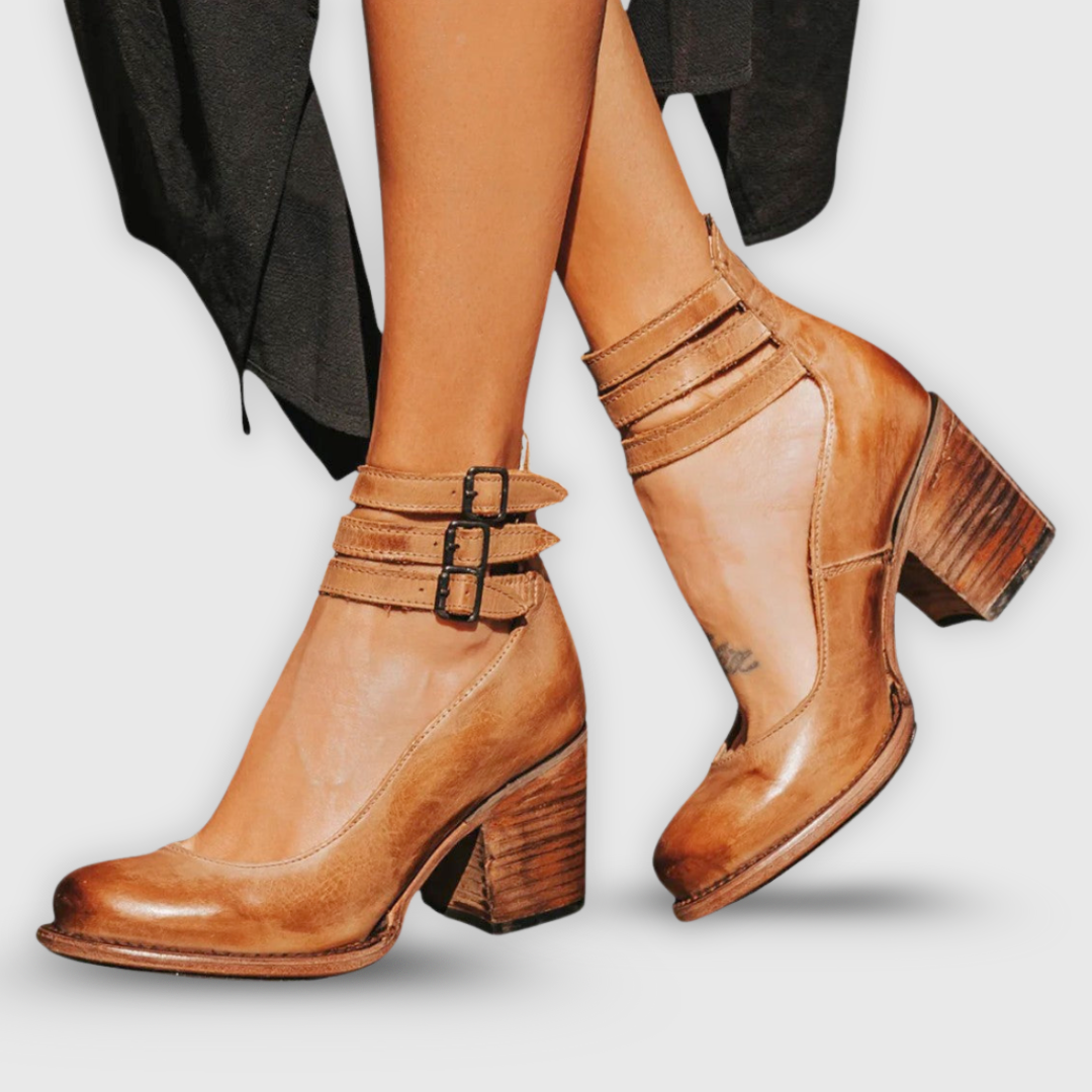 Sasha | Handgefertigte Premium-Sandale mit Absatz