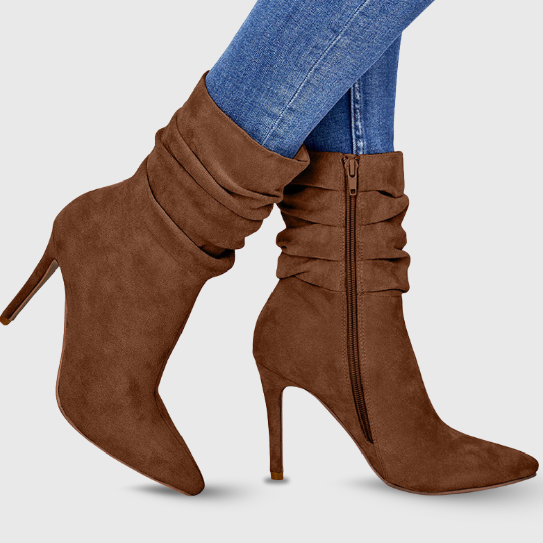 Monica | Premium-Stiefel in Veloursoptik