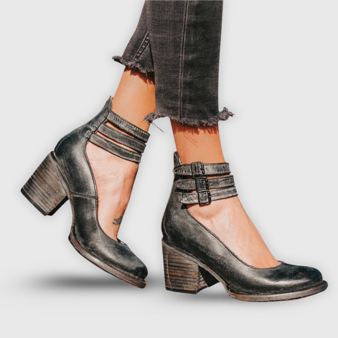 Sasha | Handgefertigte Premium-Sandale mit Absatz